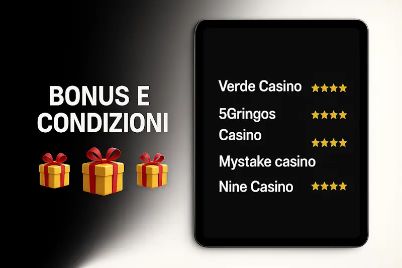  Bonus e condizioni nei non aams casino